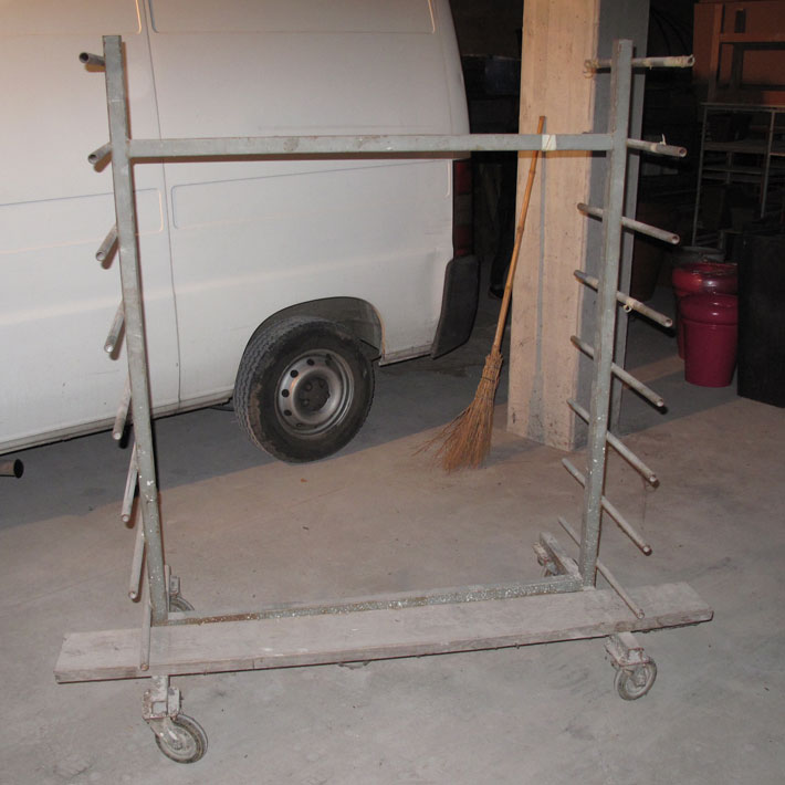second hand iron carts completed with woods